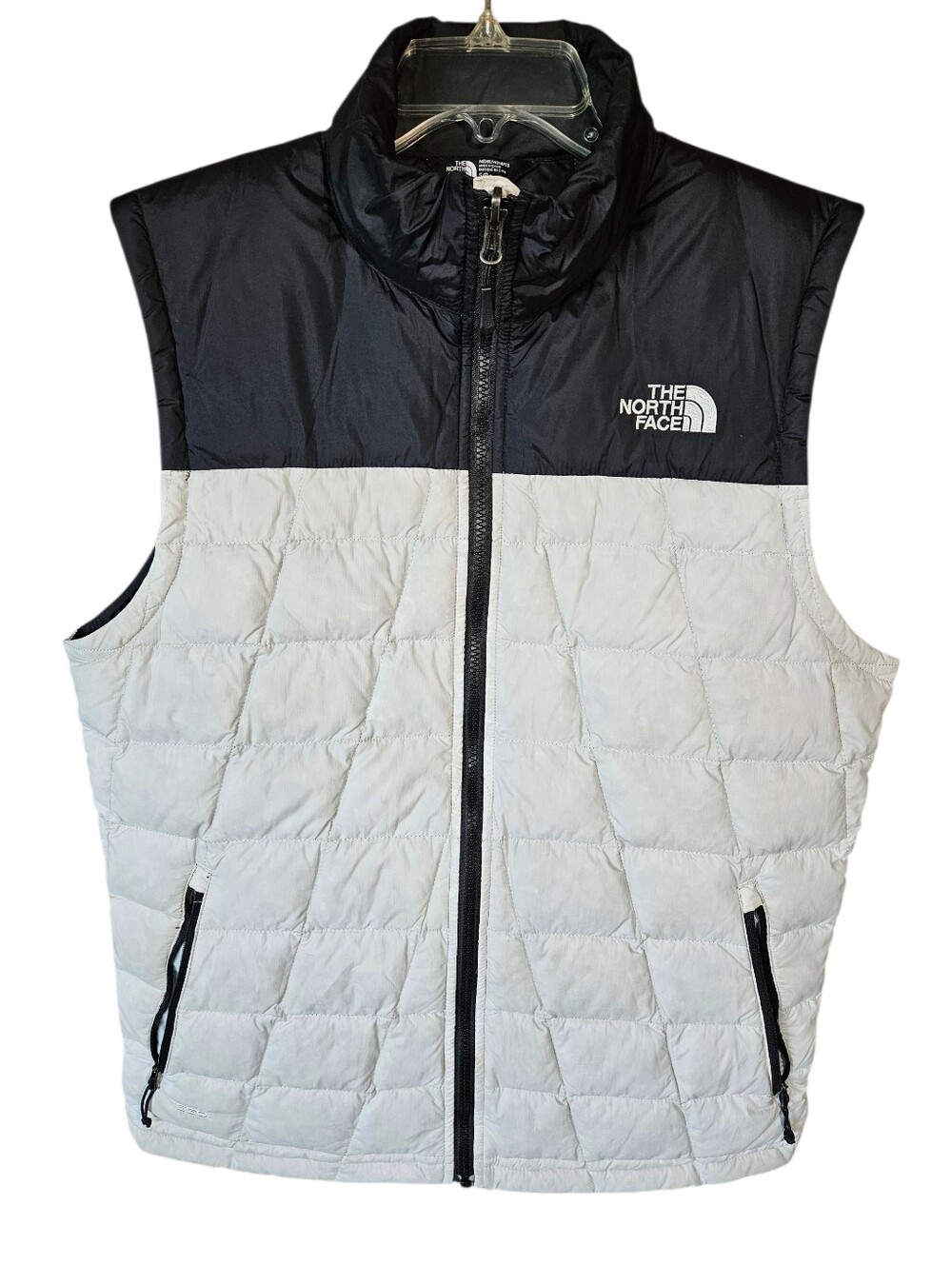 The North Face, puffer vest,  Men’s, S, White and Black